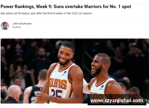 NBA30支球队最新实力排行榜_湖人第14,勇士第15,太阳第6